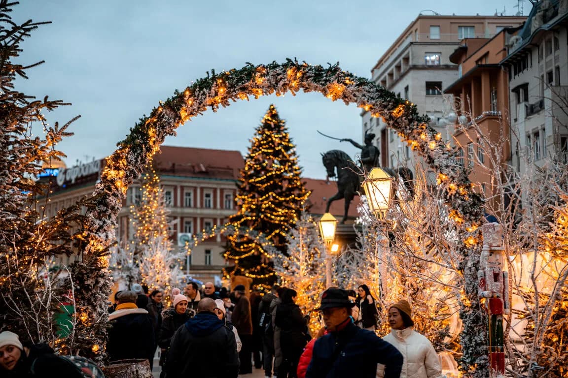 Zagreb, Croatia, christmas market in