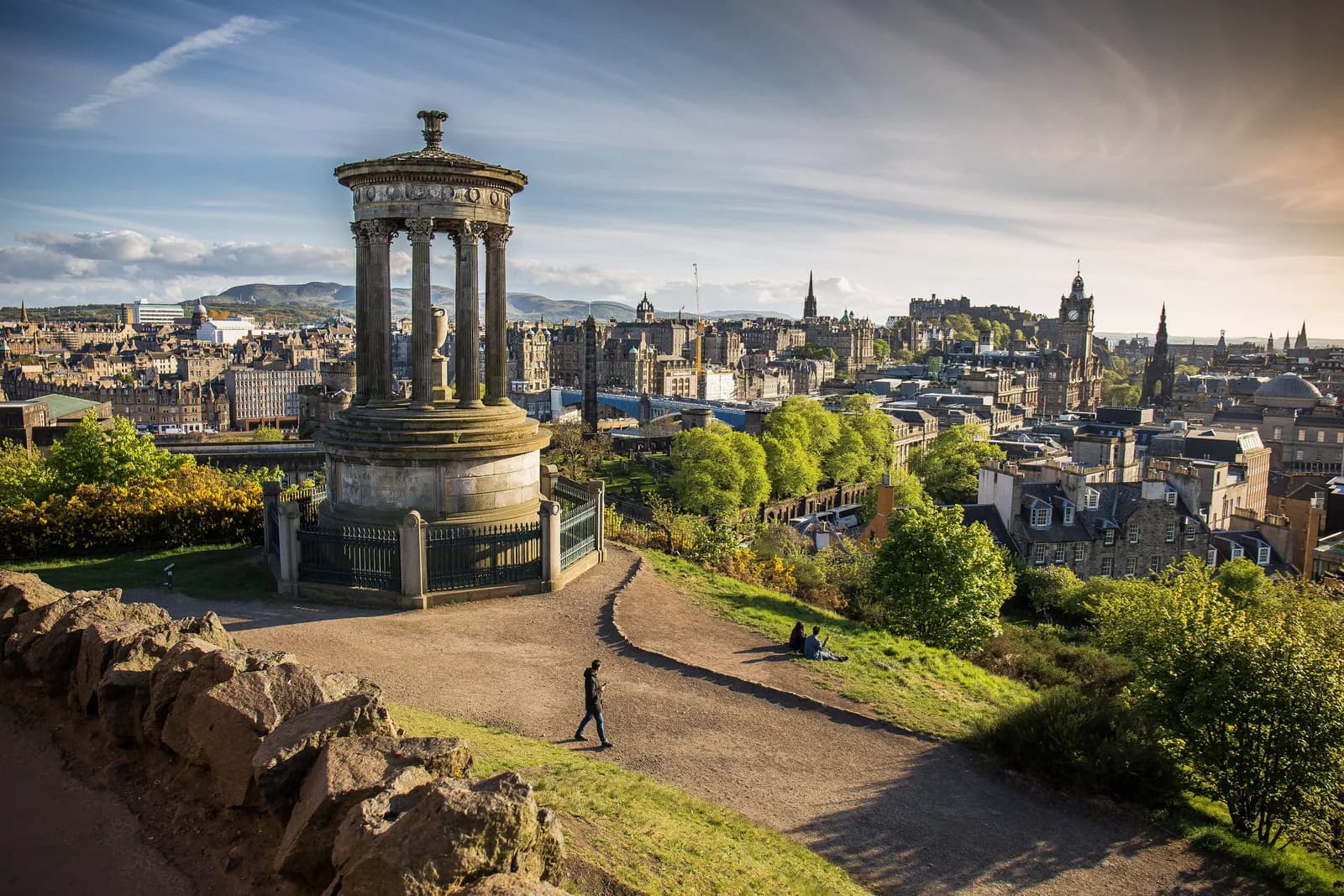 Calton Hill, viewpoint in Scotland